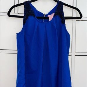 Royal blue blouse